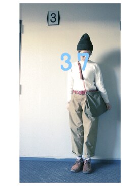 「聖林公司（セイリンコウシ）のアイテム」を使った、37さん（レディース・154cm）の秋コーディネート