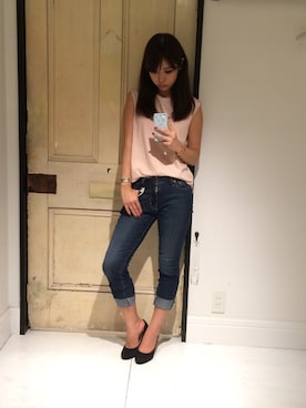 「Elede myu（エレドミュー）のアイテム」を使った、Yuki Katagiriさん（レディース・160cm）の秋コーディネート