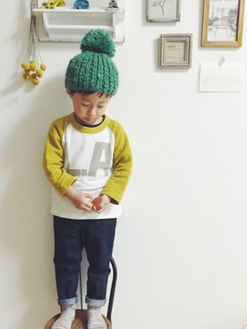 SHUUU：さん（キッズ・90cm）の秋コーディネート