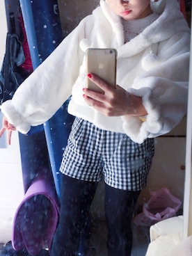 「Swankiss（スワンキス）のアイテム（ジャケット/アウター）」を使った、一只咬下去很酸的番茄さん（レディース・162cm）の秋コーディネート