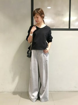 「EDIT. FOR LULU（エディットフォールル）のアイテム」を使った、Ryokoさん（レディース・157cm）の春コーディネート