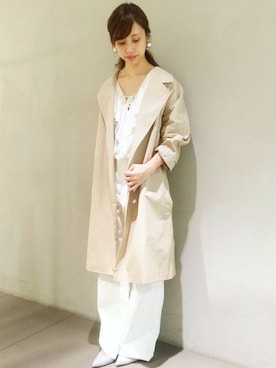 「edit for lulu」｜「アイテム（その他アウター）」を使った、Ryokoさん（レディース・157cm）の春コーディネート