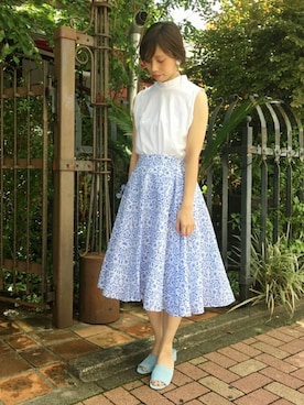 「EDIT. FOR LULU（エディットフォールル）のアイテム」を使った、Ryokoさん（レディース・157cm）の春コーディネート