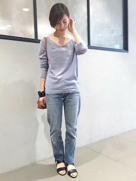 「EDIT. FOR LULU（エディットフォールル）のアイテム」を使った、Ryokoさん（レディース・157cm）の夏コーディネート