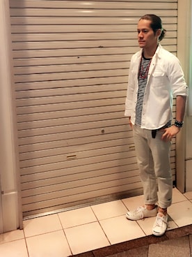 「CONVERSE（コンバース）のCONVERSE コンバース ジャック パーセル / JACK PURCEL（スニーカー）」を使った、カズしゃんさん（メンズ・170cm）の春コーディネート