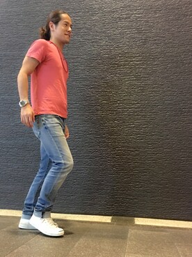 「CONVERSE（コンバース）のCONVERSE コンバース ジャック パーセル / JACK PURCEL（スニーカー）」を使った、カズしゃんさん（メンズ・170cm）の夏コーディネート