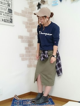 「Marc by Marc Jacobs（マークバイマークジェイコブス）のアイテム（腕時計）」を使った、welina＊さん（レディース・152cm）の秋コーディネート