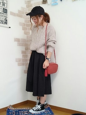 「Marc by Marc Jacobs（マークバイマークジェイコブス）のアイテム（腕時計）」を使った、welina＊さん（レディース・152cm）の秋コーディネート