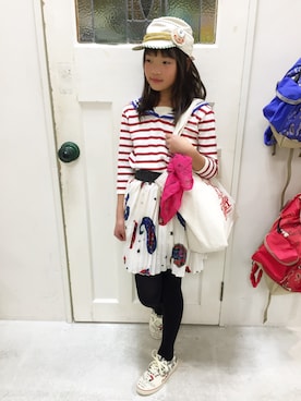 「アイテム（シューズ）」を使った、isamiさん（キッズ・145cm）の冬コーディネート