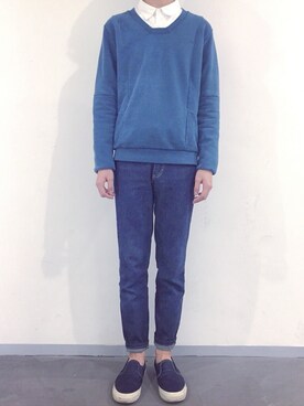 「holiday」｜「アイテム（その他シューズ）」を使った、J.Cさん（メンズ・170cm）の冬コーディネート