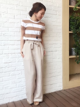 「LE JUN（ルジュン）のアイテム」を使った、fuchikoさん（レディース・152cm）の夏コーディネート