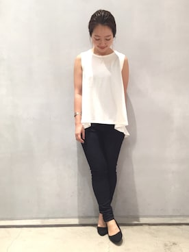 「LE JUN（ルジュン）のアイテム（パンツ）」を使った、fuchikoさん（レディース・152cm）の夏コーディネート