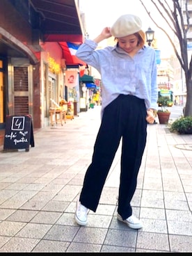 「FROMFIRST musee（フロムファーストミュゼ）のアイテム（パンツ）」を使った、tomoさん（レディース・151cm）の春コーディネート