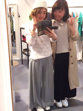 「FROMFIRST musee（フロムファーストミュゼ）のアイテム（パンツ）」を使った、tomoさん（レディース・151cm）の春コーディネート