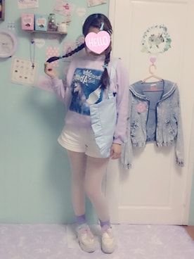「フリルトート」｜「アイテム（スウェット）」を使った、mitsuさん（レディース・164cm）の冬コーディネート