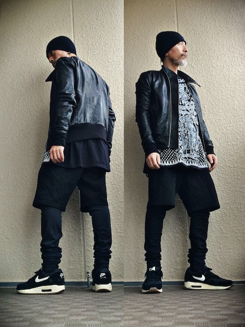 リックオウエンス　レギンス　スパッツ　M 美品 Rick Owensのレギンス/スパッツを使ったメンズ人気ファッション