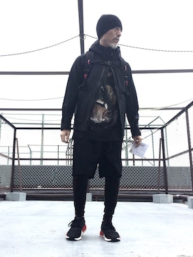 「GIVENCHY」｜「アイテム（マウンテンパーカー）」を使った、つーるはーさん（メンズ・168cm）の秋コーディネート