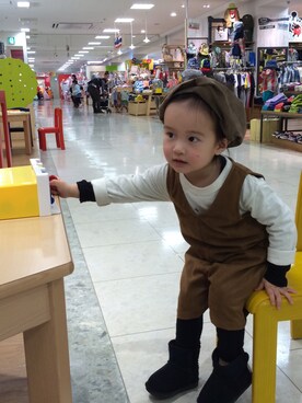 「ＧＷ」｜Nichiさん（キッズ・100cm）の春コーディネート