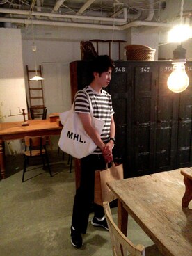 「くつした」｜「アイテム（アナログ腕時計）」を使った、kazuさん（メンズ・175cm）の夏コーディネート