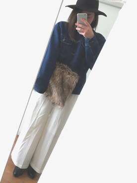 「OZOC（オゾック）のアイテム（ブーティ）」を使った、みーさん。さん（レディース・162cm）の冬コーディネート