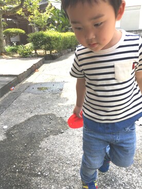 「CORVA（コルヴァ）のアイテム」を使った、ioriniさん（キッズ・100cm）の春コーディネート