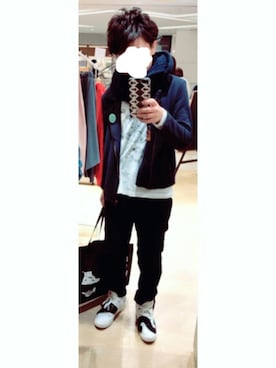 「Ne-net（ネネット）のアイテム（ジャケット/アウター）」を使った、waaaaaanmさん（メンズ・158cm）の秋コーディネート