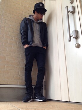 「Marc by Marc Jacobs（マークバイマークジェイコブス）のアイテム（ピアス（片耳用））」を使った、takuya...さん（メンズ・172cm）の春コーディネート