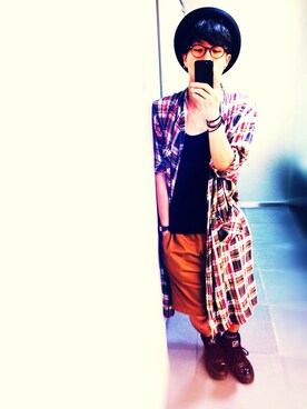 「アイテム（イエロー系）」を使った、takuya...さん（メンズ・172cm）の春コーディネート