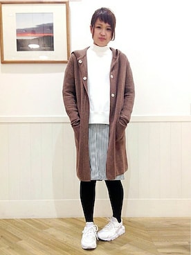 「SHIPS Days（シップスデイズ）のアイテム（スウェット）」を使った、木村さん（レディース・160cm）の冬コーディネート