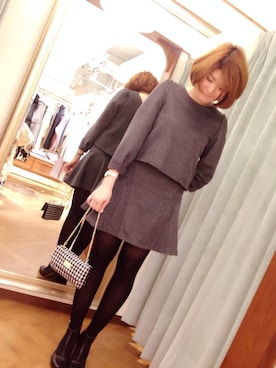 「シャギー」｜「アイテム（その他）」を使った、Natsumi Sudoさん（レディース・161cm）の秋コーディネート