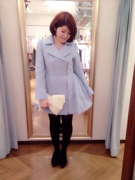 「Supreme.La.La.（シュープリームララ）のアイテム（その他アウター）」を使った、Natsumi Sudoさん（レディース・161cm）の秋コーディネート
