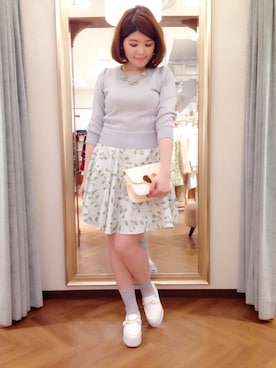 「Supreme.La.La.（シュープリームララ）のアイテム（アクセサリー）」を使った、Natsumi Sudoさん（レディース・160cm）の冬コーディネート
