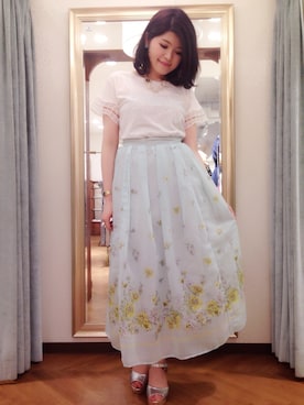 「Supreme.La.La.（シュープリームララ）のアイテム（アクセサリー）」を使った、Natsumi Sudoさん（レディース・160cm）の春コーディネート