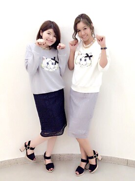 「Supreme.La.La.（シュープリームララ）のアイテム（サンダル）」を使った、Natsumi Sudoさん（レディース・160cm）の夏コーディネート
