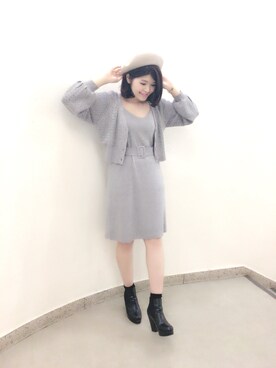 「Supreme.La.La.（シュープリームララ）のアイテム（その他トップス）」を使った、Natsumi Sudoさん（レディース・160cm）の秋コーディネート