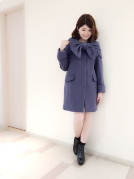 「Supreme.La.La.（シュープリームララ）のアイテム（その他アウター）」を使った、Natsumi Sudoさん（レディース・160cm）の秋コーディネート
