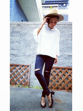「MOUSSY（マウジー）のアイテム（リング、シルバー系）」を使った、NACHUKOさん（レディース・147cm）の春コーディネート