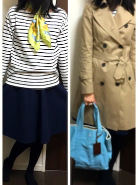 「Polo Ralph Lauren」｜「アイテム（トレンチコート）」を使った、amiさん（レディース・162cm）の春コーディネート