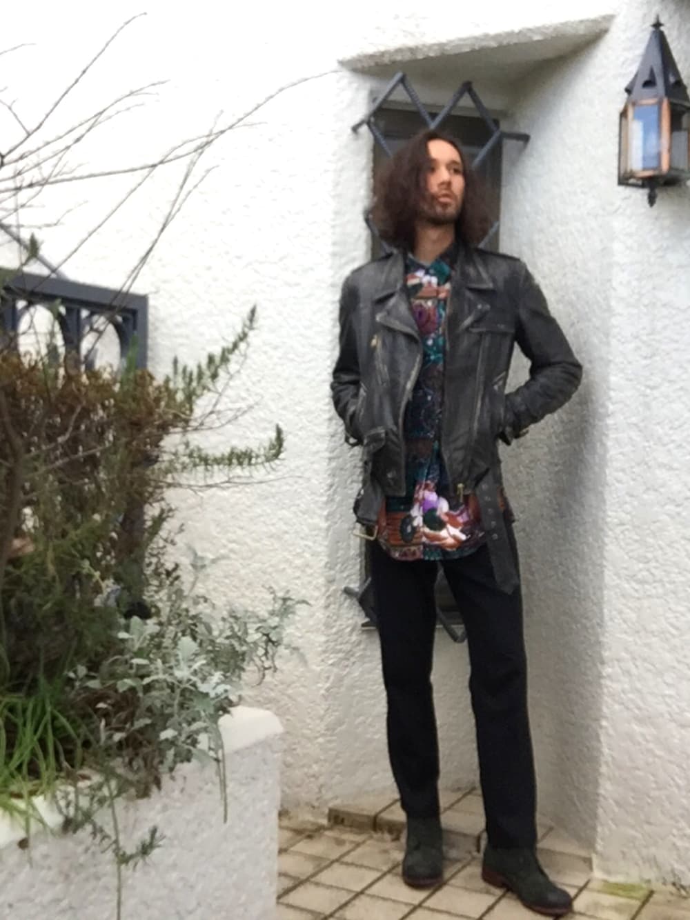 MARC JACOBSのライダースジャケットを使ったメンズ人気ファッション