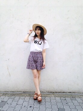 「栄」｜「アイテム（サンダル）」を使った、ｍｉｙｕ♡さん（レディース・157cm）の夏コーディネート