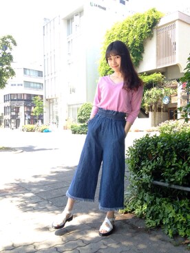 「栄」｜「アイテム（サンダル）」を使った、ｍｉｙｕ♡さん（レディース・157cm）の夏コーディネート