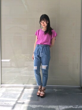 「栄」｜「アイテム（サンダル）」を使った、ｍｉｙｕ♡さん（レディース・157cm）の夏コーディネート