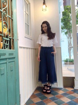 「栄」｜「アイテム（サンダル）」を使った、ｍｉｙｕ♡さん（レディース・157cm）の夏コーディネート