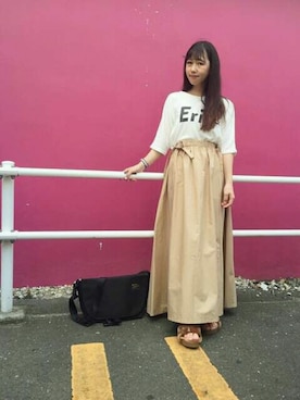 「栄」｜「アイテム（サンダル）」を使った、ｍｉｙｕ♡さん（レディース・157cm）の夏コーディネート