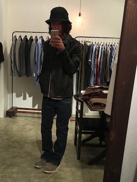 「CEBO（セボ）のアイテム」を使った、Mayweatherさん（メンズ・171cm）の秋コーディネート