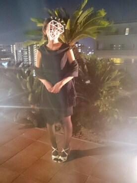 「アイテム（ドレス）」を使った、あゆみさん（レディース・159cm）の秋コーディネート