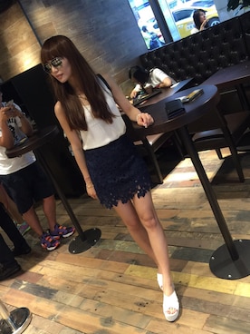 「chico_（チコ）のアイテム（シューズ）」を使った、Hanaさん（レディース・160cm）の夏コーディネート