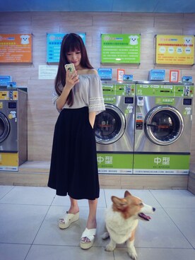 「chico_（チコ）のアイテム（シューズ）」を使った、Hanaさん（レディース・160cm）の夏コーディネート