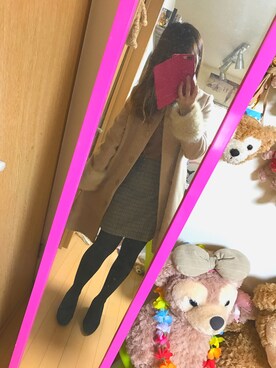 「F i.n.t（フィント）のアイテム（ノーカラージャケット）」を使った、aymさん（レディース・154cm）の秋コーディネート