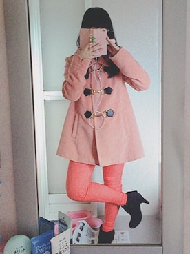 「CECIL McBEE（セシルマクビー）のアイテム（ダウンジャケット/コート）」を使った、すしゅ。さん（レディース・149cm）の冬コーディネート